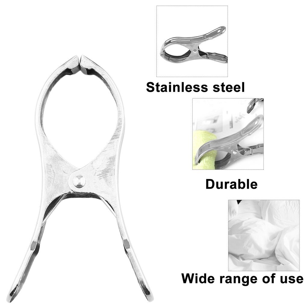 11cm Stainless Steel Clothes Pegs Hanging Pins Clips Laundry Windproof Clips