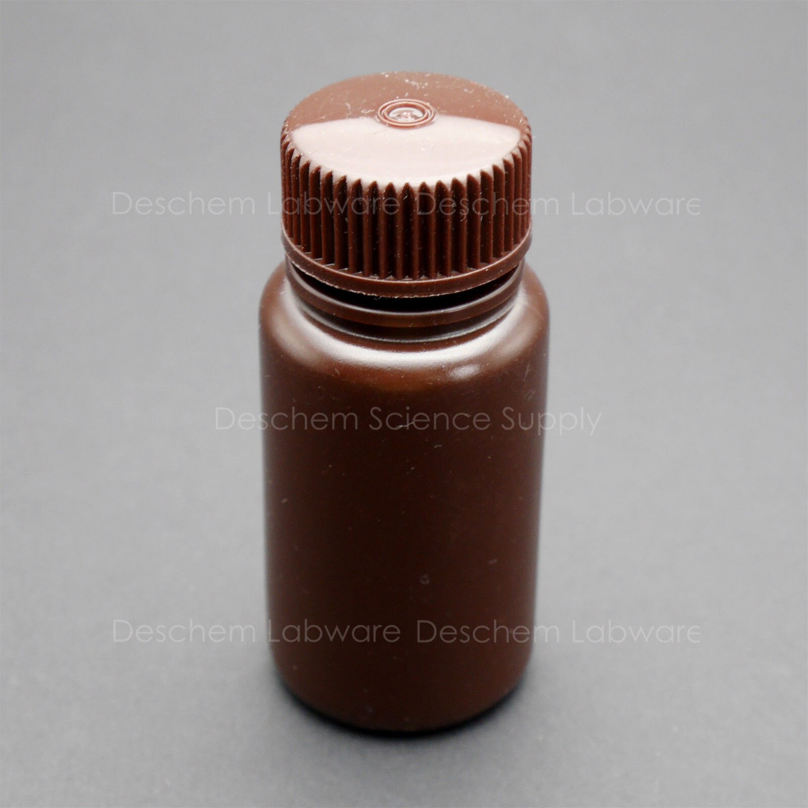 5PCS 50mL HDPE Brown Bottle Wide-Mouth Lab Armber Plastic Reagent Bottles