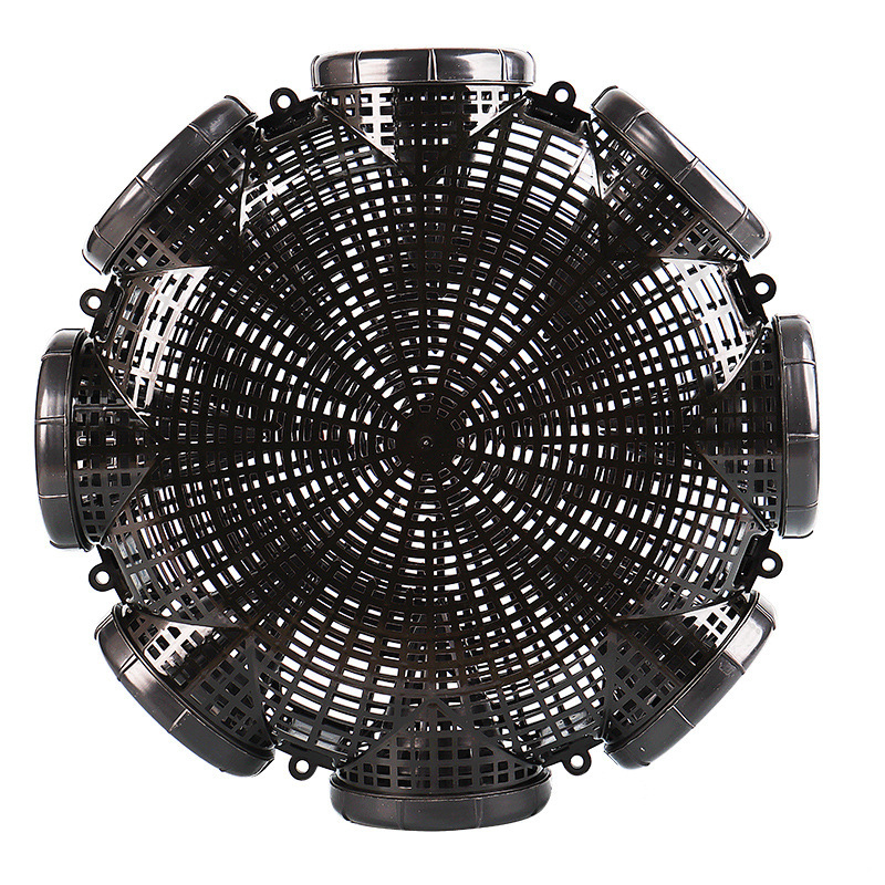 Black Fish Net Cage Durable Plastic Container Mud Cage Container Fishnet Finless Eel Loach Trap Fishing Pot Fishing Traps