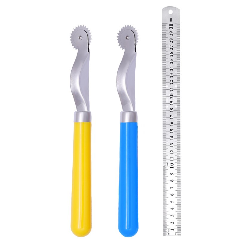 LMDZ Tracer Tracing Wheel Ruler Leather Sewing Tools Serrate Edge Pattern Tailor Stitch Marker Kit Stitch Marker Sewing Tool Kit