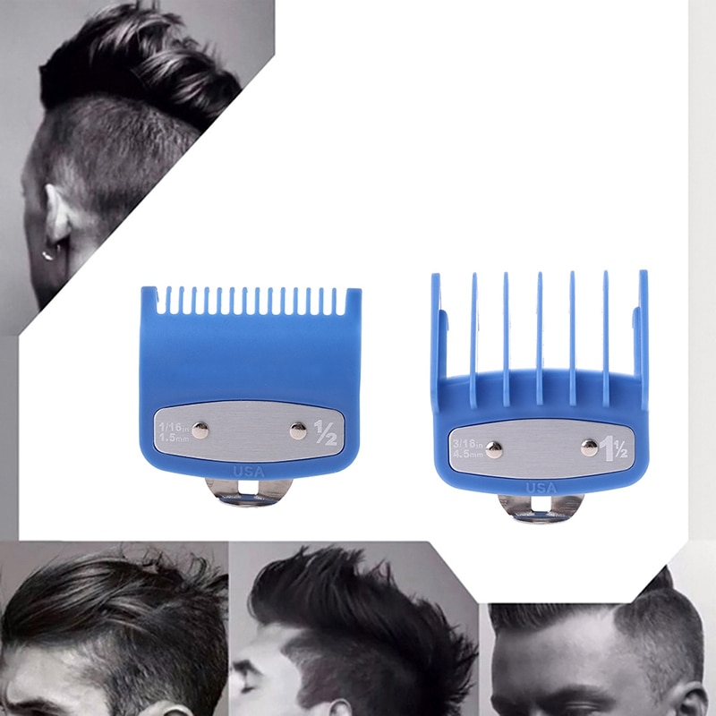 2PCS for WAHL Cutting Guide Comb Hair Clipper Limit Comb with Metal Clip