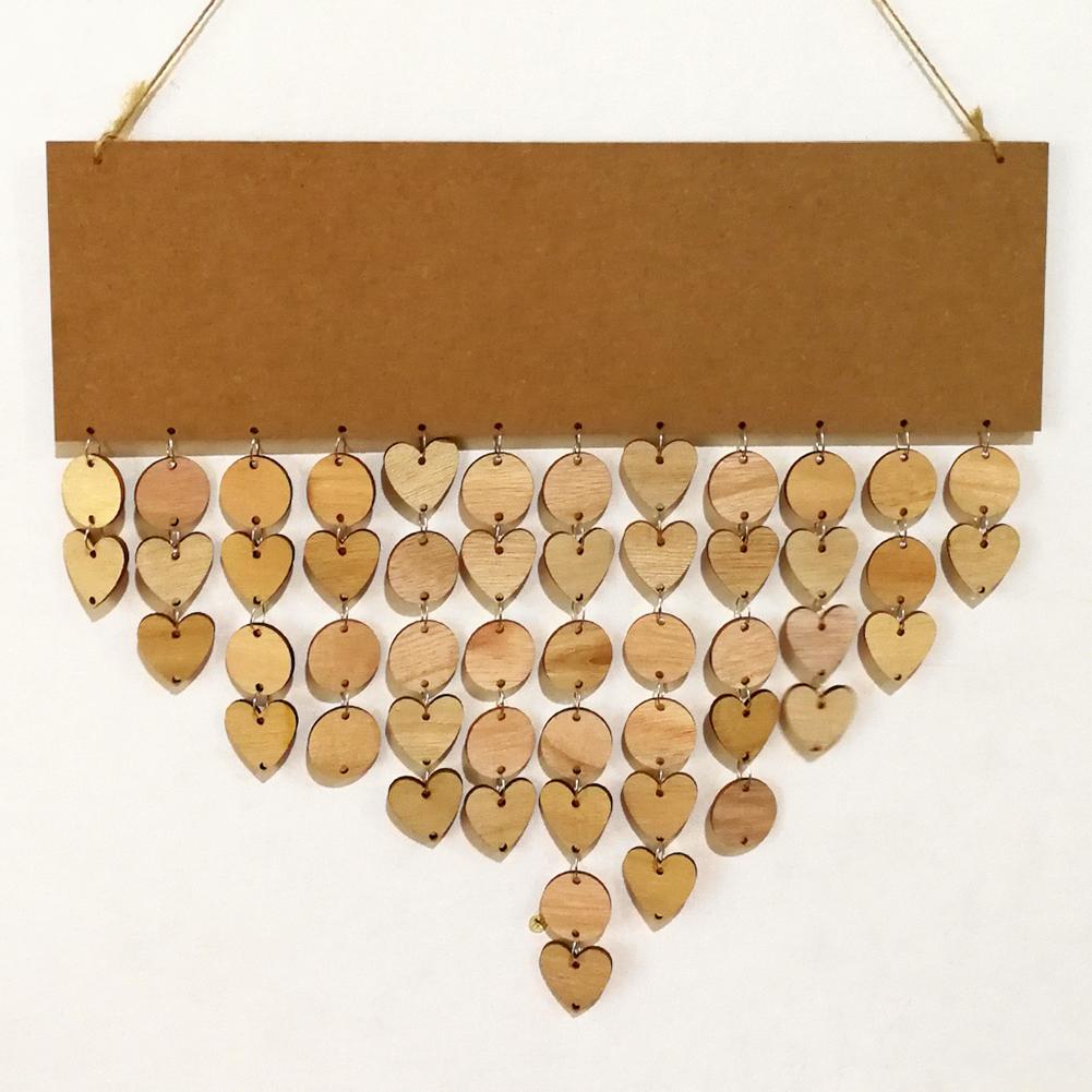 DIY Wooden Hanging Calendar ​Birthday Reminder Board Family Date Planner Sign Special Dates Planner Board Hanging Decor