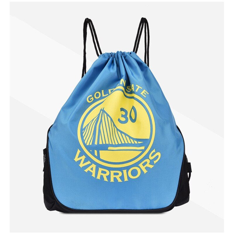 Drawstring Bags Man Women Polyester String Drawstring Bag Promotional Sports Printed Backpack School Sport Basketball Bag: 1101-1-6