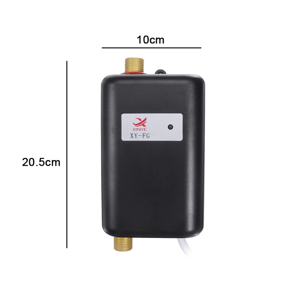 3800W 110/220V Electric Water Heater Instantaneous Instant Tankless Kitchen Water Heaters Temp Display Shower Heating Thermostat
