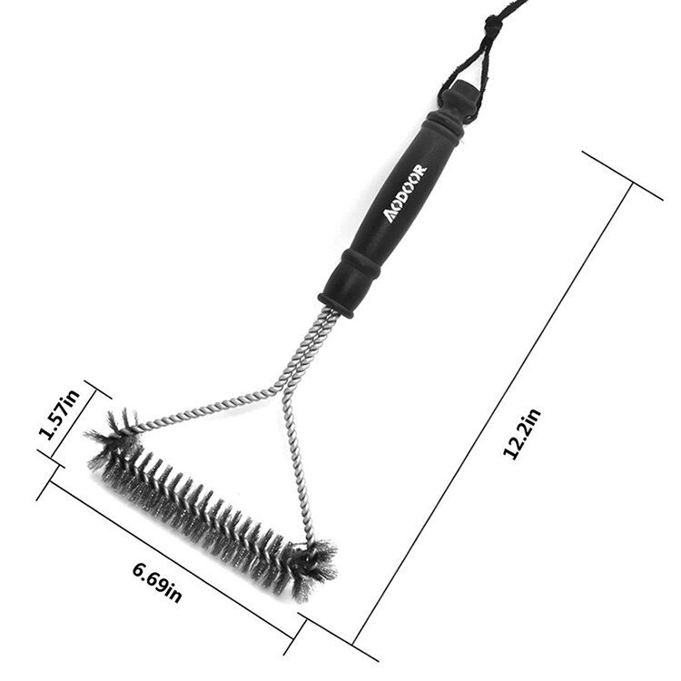 Grill BGrill BBQ Pinsel Edelstahl Borsten Reinigung Pinsel Mit Griff dauerhaft Kochen BBQ Werkzeuge Nicht-Stock BBQ Spielereien: Ursprünglich Titel