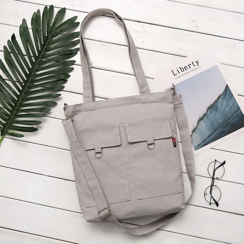 Casual Simple Art Canvas Bag For Women Canvas Tote Bag Shoulder Messenger Bag Shopping Bag Student Canvas Shiopping Bag: 02