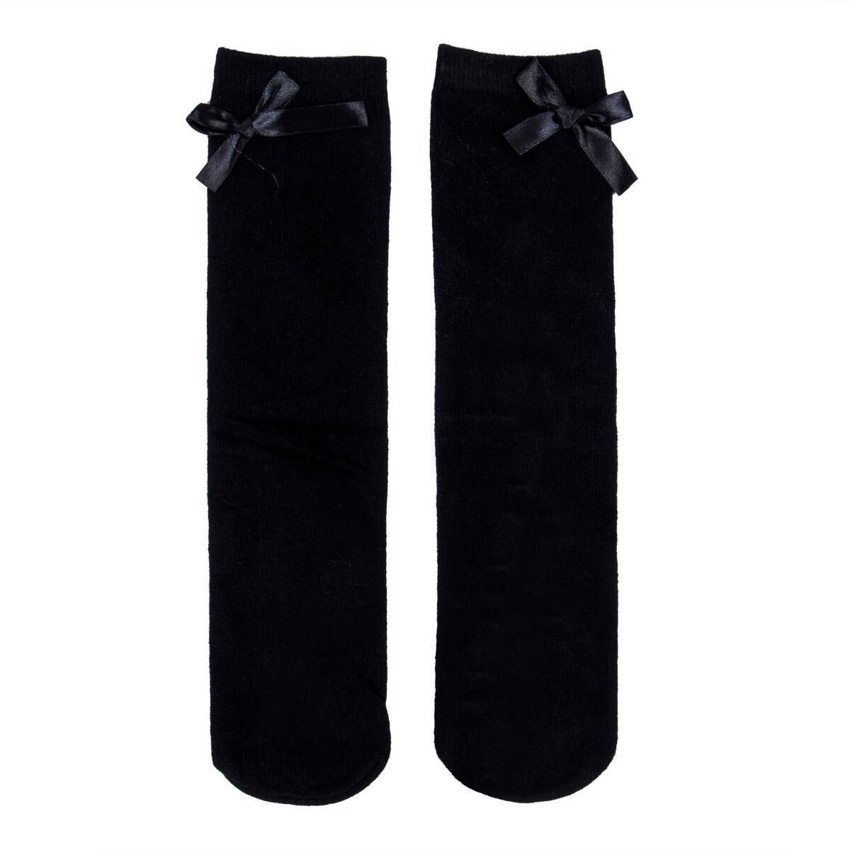 Babymeisje peuter kinderen kniehoge katoenen panty's strik kant ruche kousen 1-8y voor babymeisjes: B
