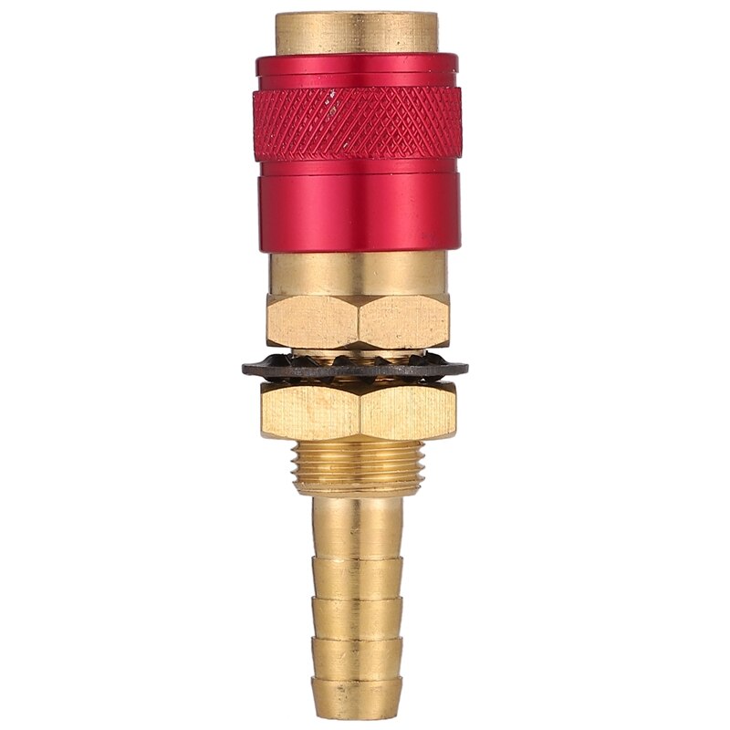 -2Pcs/Set 8Mm Quick Connector Fittings Watergekoelde & Gas Adapter Fitting Slang Voor Tig Lastoorts Gereedschap accessoires
