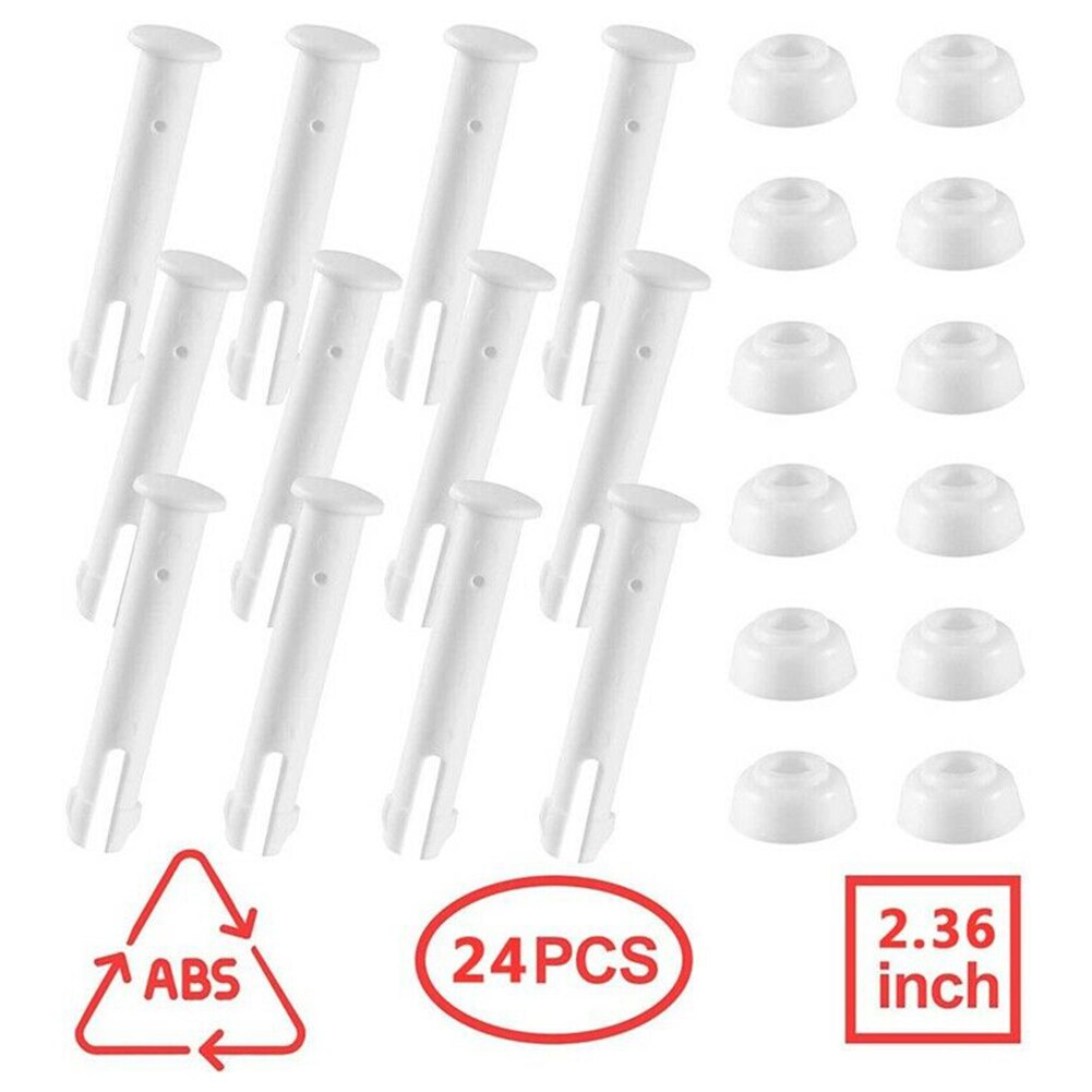 12/24 Pcs Plastic Pool Joint Pins Set for 10 12 ft Above Ground Swimming Pool SMR88: 24PCS 6cm