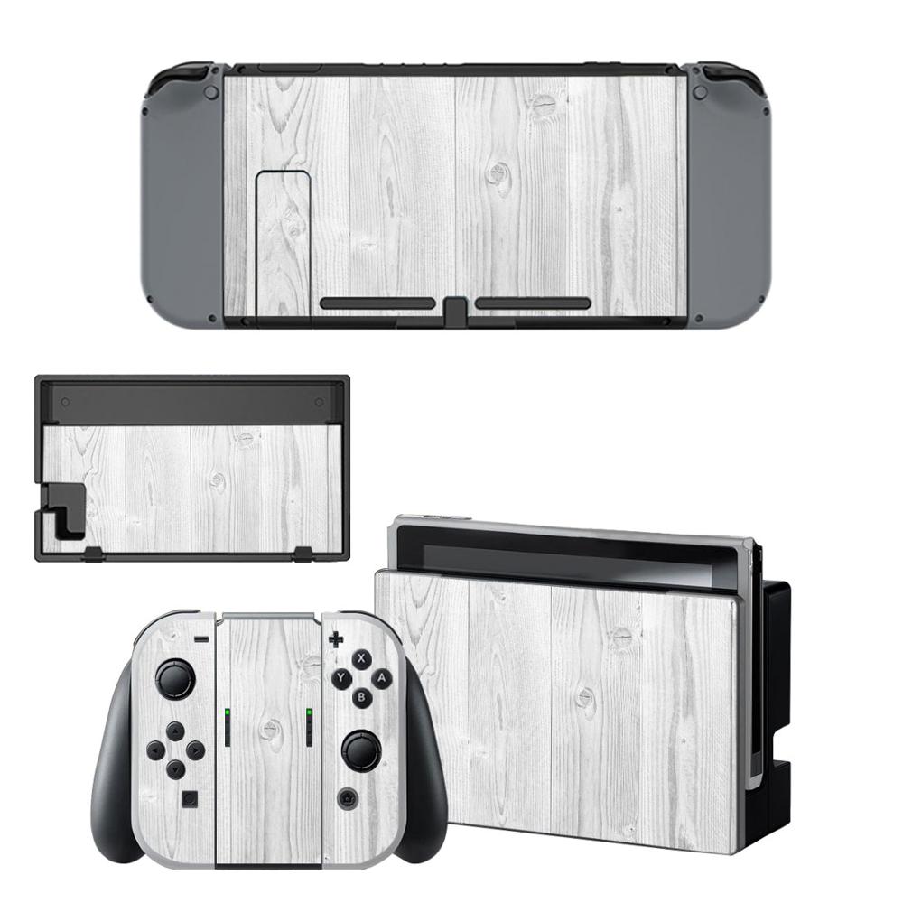 12 arten Holzmaserung Stil Vinyl Aufkleber Haut Aufkleber Für Nintendo Schalter NS NX Konsole Protector Spiel Accessoriy NintendoSwitch: Style 5