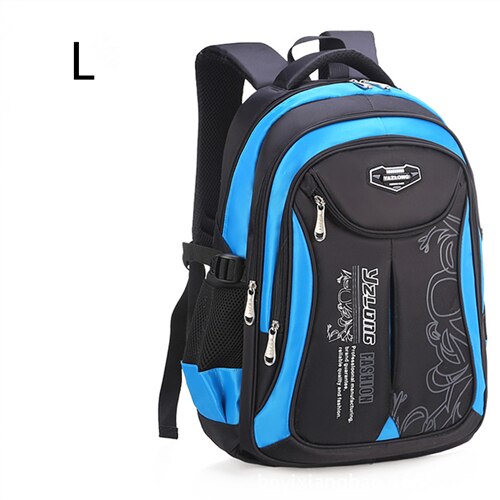 Kids Orthopedische Rugzak Primaire Schooltassen Voor Studenten Jongens Meisjes Rugzakken Waterdichte Schooltassen Boekentas Mochila Infantil: L black