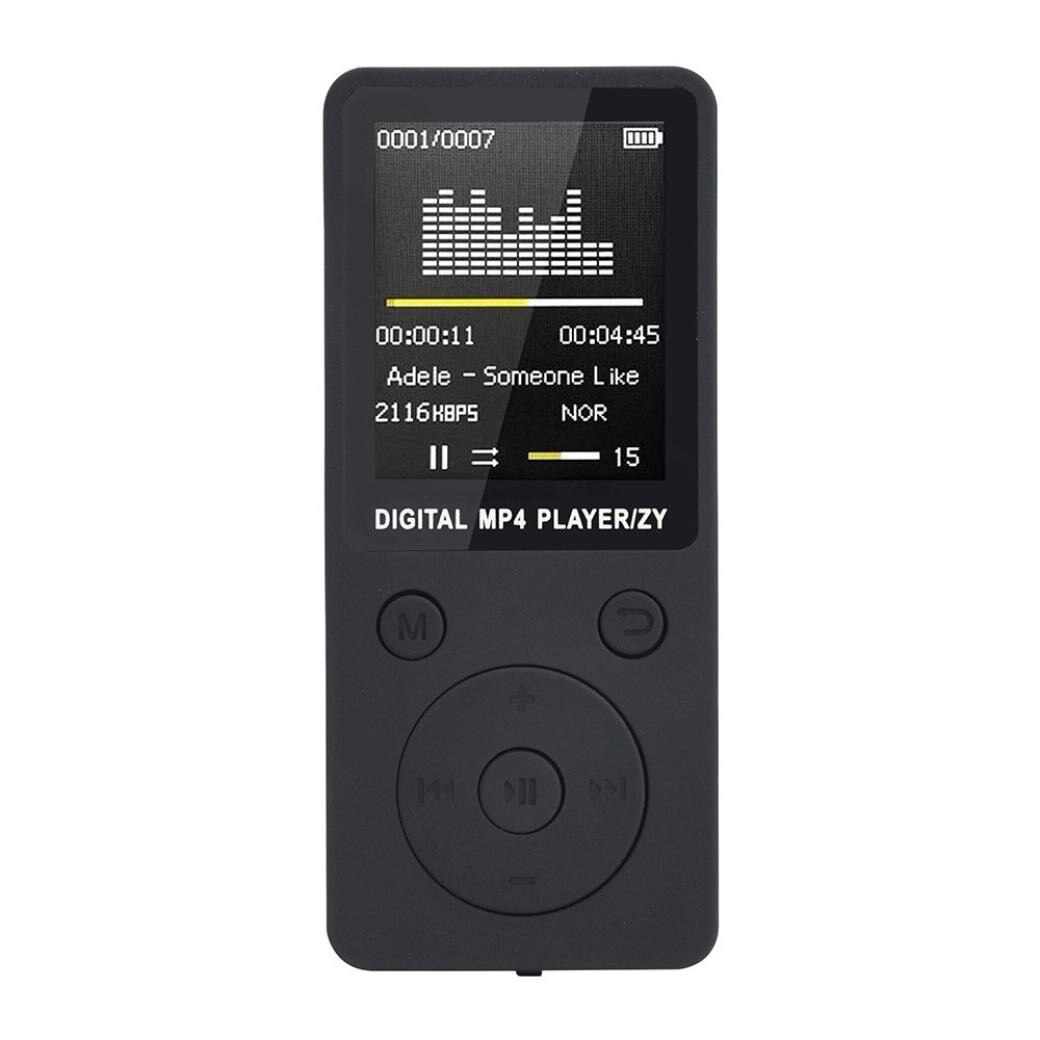 Mode Draagbare MP3/MP4 Lossless Geluid Muziekspeler Fm Recorder Usb Hi Fi Muziekspeler Met Sd-kaart: BK