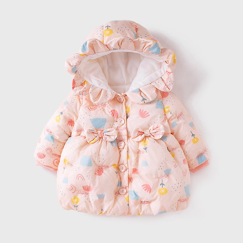 Baby Russland Winter Jacke Säuglings Dicker Baumwolle Schneeanzug Neugeborenen Warme Sonnenblumen Mit Kapuze Jacke für Mädchen Junge Schnee Tragen Mäntel: A / 12m