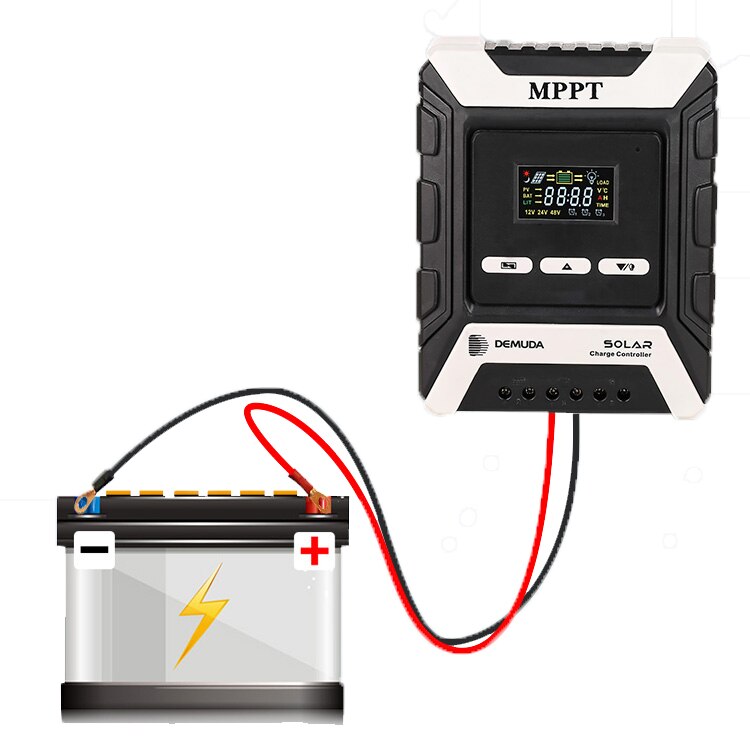 10A MPPT controller sealed batteries 12V 24V 48V instructions LCD Display solar charge voltage controller