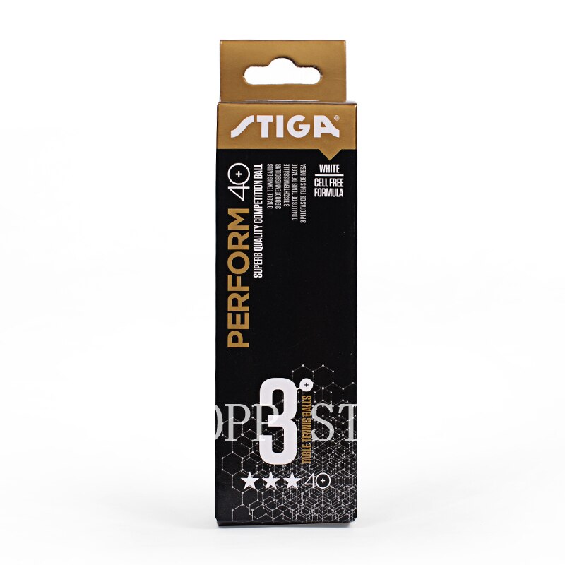 Stiga Table Tennis Balls 3 Star 40+ ABS Plastic Poly Seamed Original Stiga Ping Pong Ball