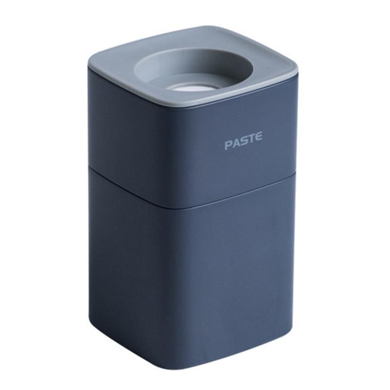 Bathroom Automatic Toothpaste Squeezer Hand Free Tooth Paste Squeezing Dispenser Easy Press Toothpaste Holder Bathroom Tools: navy blue