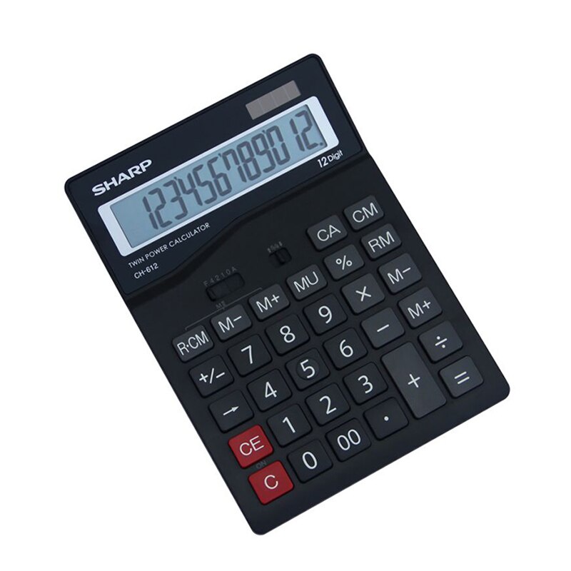 Sharp CH-612 Calculator 12-digit Display Large Display Office Financial Calculator