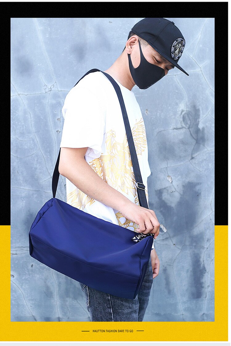 Lady 'S Travelling Bag Messenger Mannen Leisure Fitness Cilinder Student Pack Unisex Schoen Organisator En Opslag