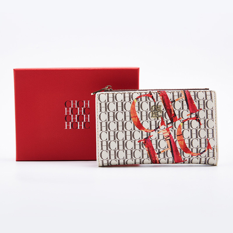 CH Cartoon Pattern Printed Wallet Tiny Portable Ladies Coin Purse Fashionable Suitable for Many Occasions Ladies Use: PURPLE
