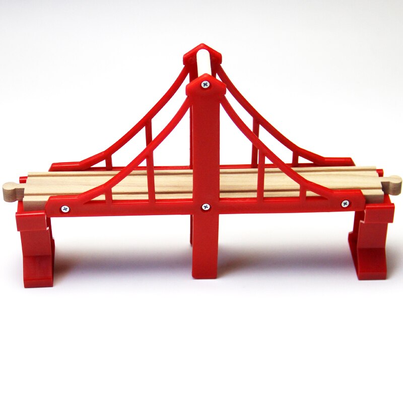 Eisenbahn Brücke Serie Holz Szene Track Zubehör Geeignet für Brio Magnetisch Holz Eisenbahn Zug: TTC158