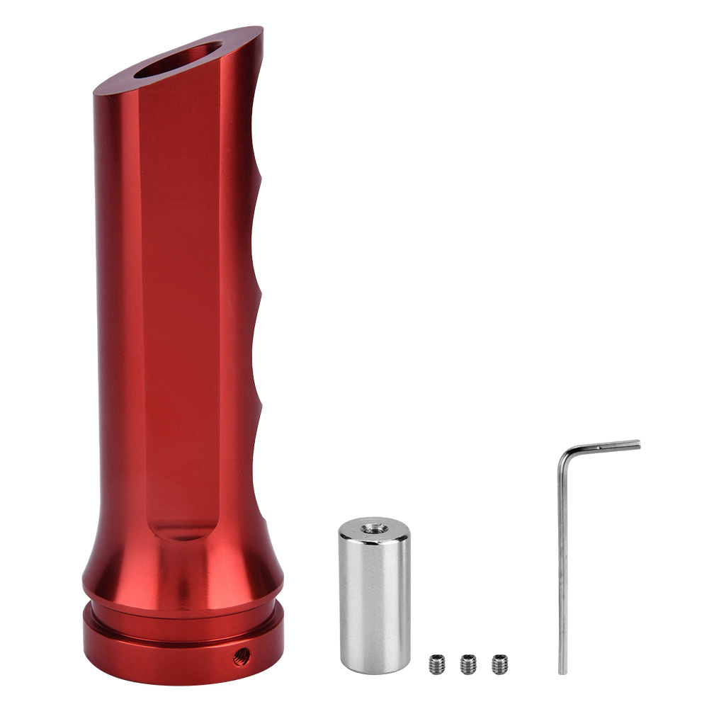 Universele Auto Handvat Aluminium Emergency Parkeren Handrem Handvat Protector Handrem Mouw Fit Voor De Meeste Auto 'S: Red