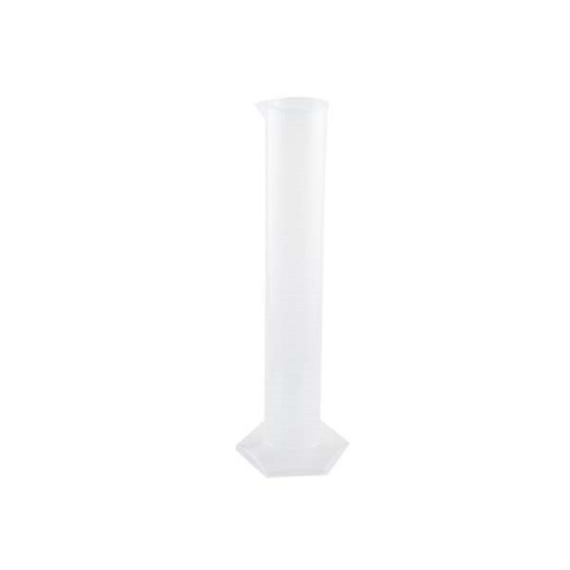 250Ml Duidelijke Witte Plastic Vloeibare Meting Afgestudeerd Cilinder Voor Lab Set