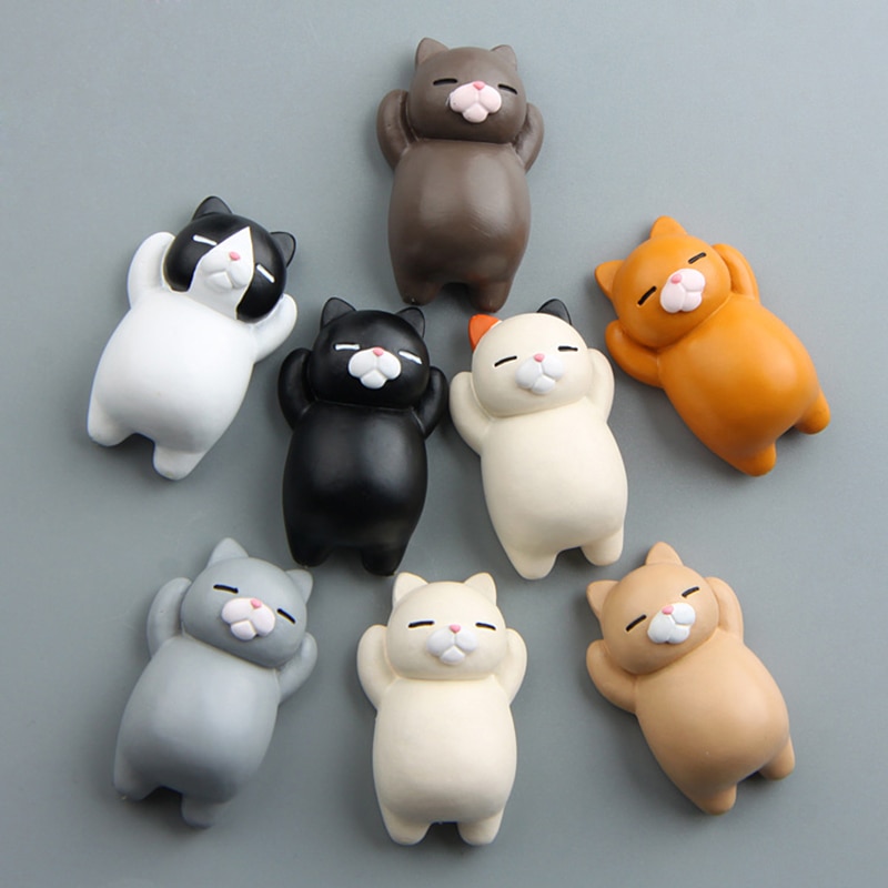Imán de nevera con forma de gato, imán de nevera con forma de gato japonés
