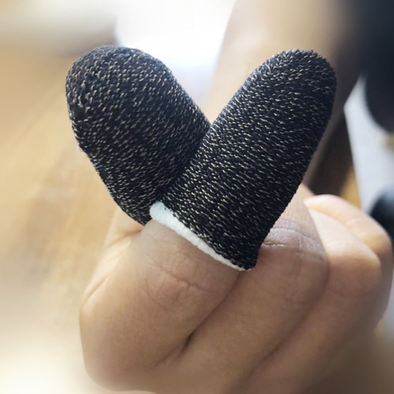 Carbon Fiber Finger Sleeves - Atmungsaktive Gaming Handschuhe für Handy/Tablet - Rutschfester Touchscreen