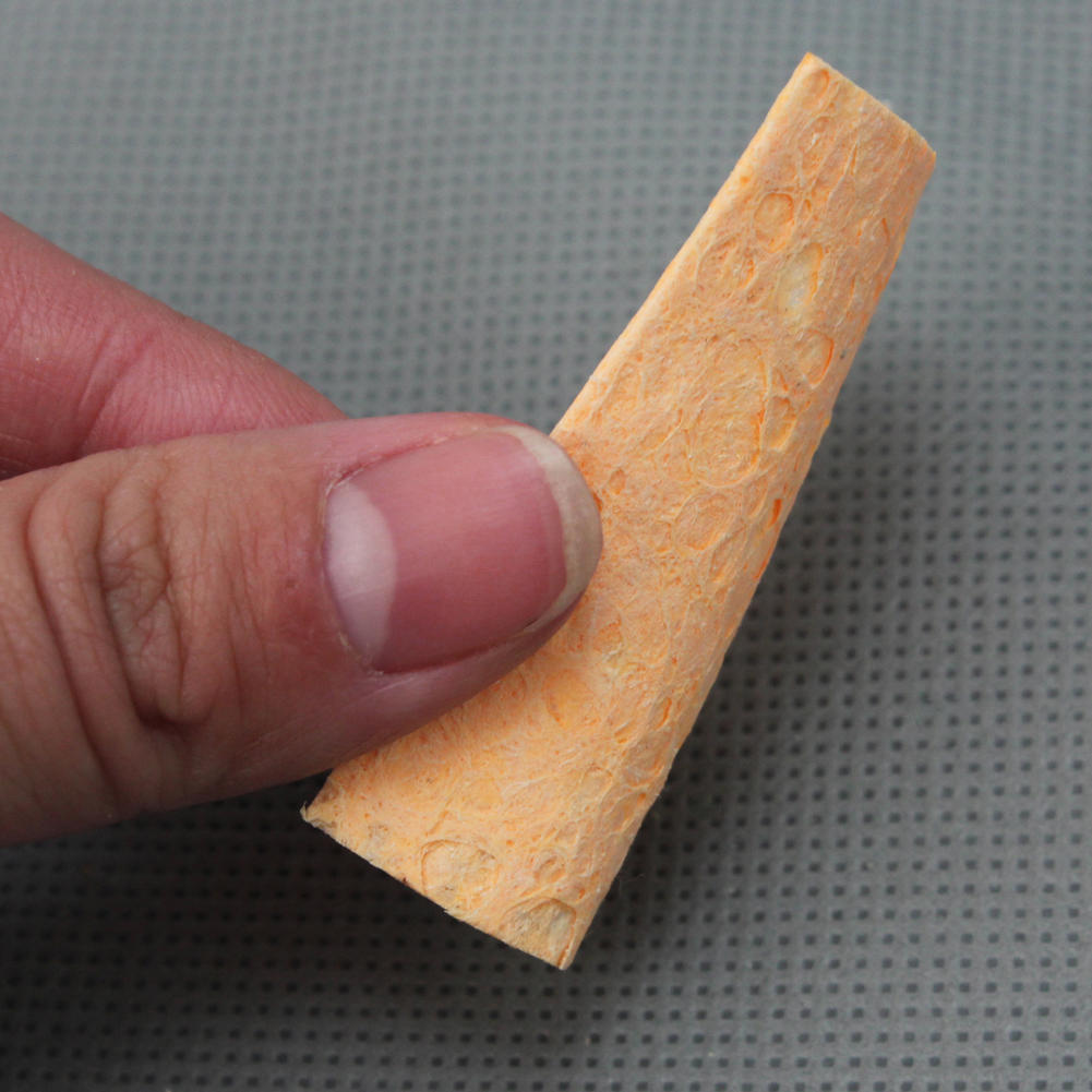 10PCS Soldering Cleaning Sponge Yellow Heat-resisting Compressed Sponge for Household Cleaning Tools