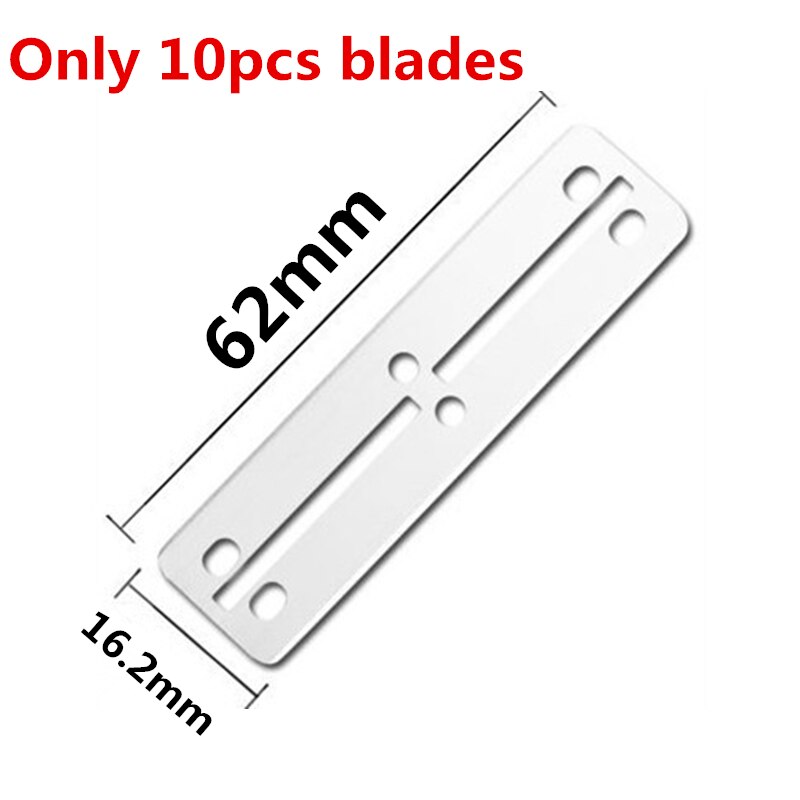 Stainless Steel Aquarium Algae Scraper Fish Tank 2in1 Silicone Scraper Blade Aquatic Water Live Plant Grass Cleaning Tool Kit: Only 10pcs Blade