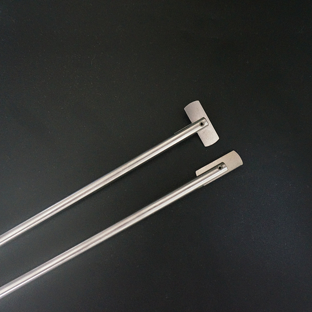 Paleta de acero inoxidable para laboratorio de 1 piezas, cuchilla móvil recta para agitador, mezclador, licuadora, equipo de laboratorio
