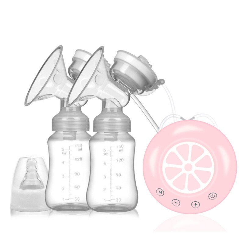 Electric Breast Pump, Portable & Rechargeable, Battery Operated Double Silicone B36E