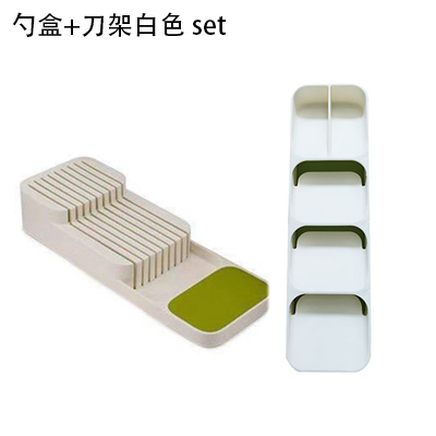 Messer Halfter Hohe Menge PP Geschirr Schublade Organizer Fach Messer Utensil Gestell Universal- Messer Stand Organizer Küche Werkzeuge: einstellen Weiß