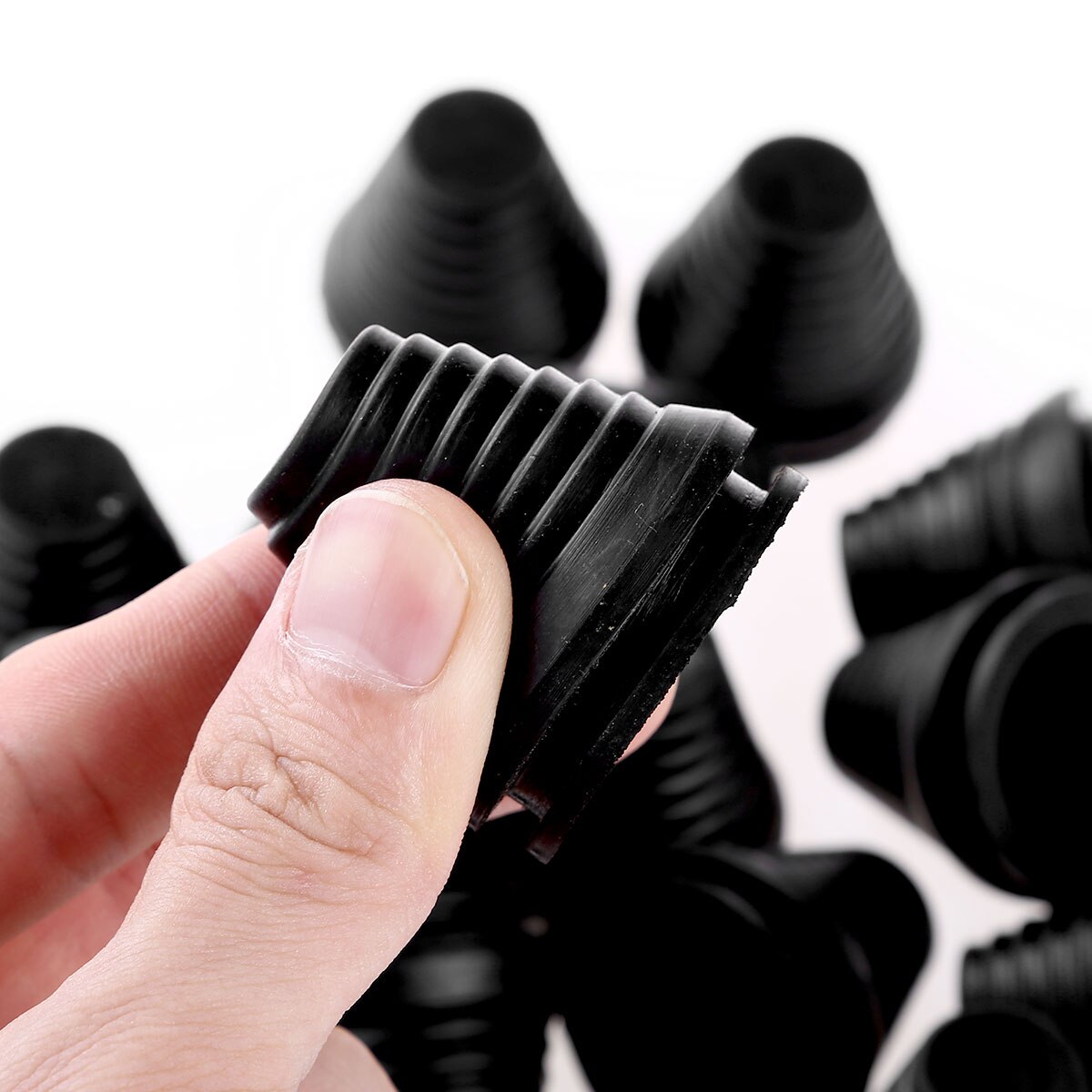 10/20pc Rubber Wire Hole Dust Covers Plugs Tapered Cable Seal Ring Grommet Gasket Inlet Outlet Case Box Plate Cable Protector