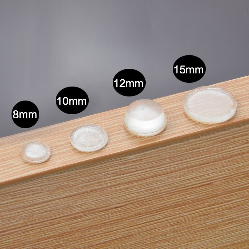 Furniture Bumpers Adhesive Silicone Bumper Pads Surface Protection for Wall Door Wooden Floor Silicone Rubber Transparent White