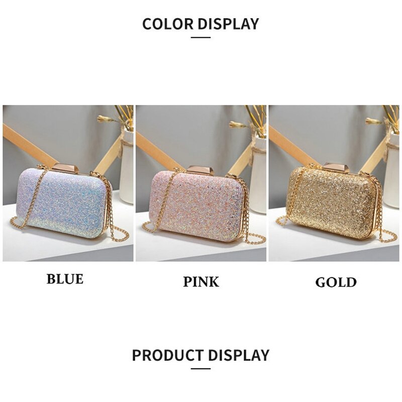 AUAU-Women Evening Bag Wedding Party Bag Diamond Rhinestone Clutches Crystal Bling Clutch Bag Purses