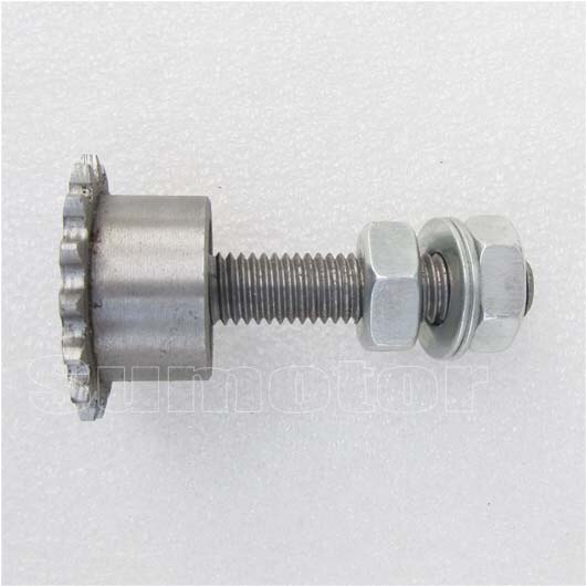 Piñones tensores 04C16T, 16 dientes de paso, 6,35mm, 1/4 &quot;, sistema de tensado de rueda de cadena, ajuste de fácil acceso, polea de accionamiento esclavo DIY