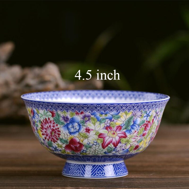 4.5 Inch Jingdezhen Keramische Kleine Rijstkom Chinese Bone China Ramen Mixing Bowls Servies Thuis Keuken Servies Voedsel Houder: H