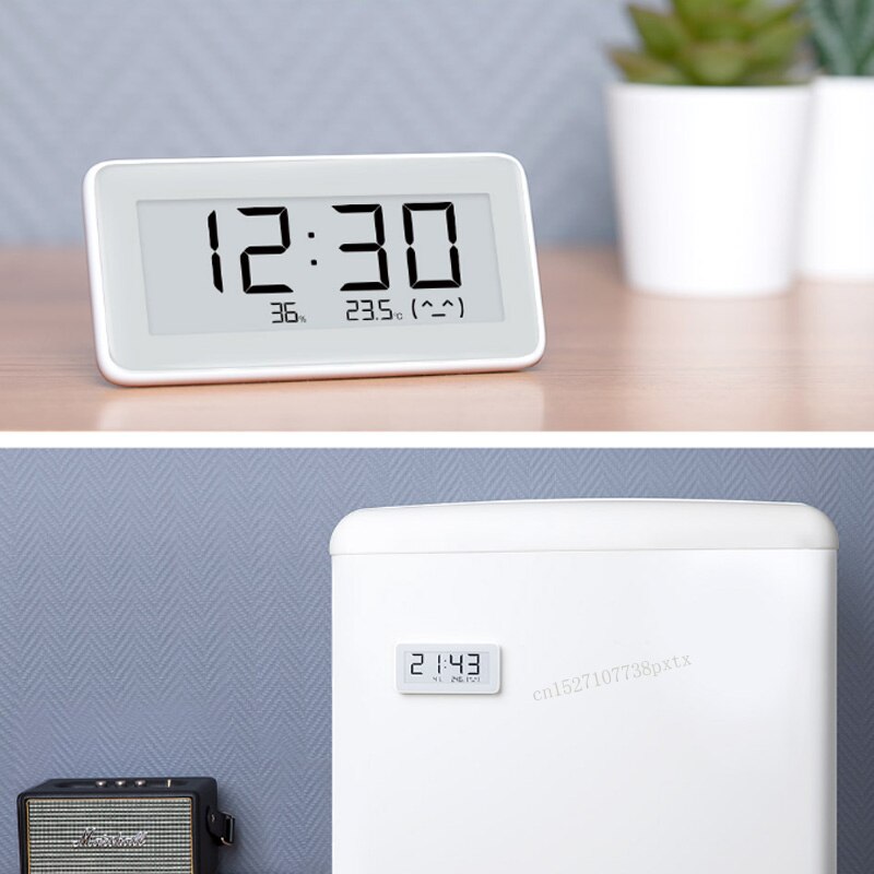 Reloj digital inteligente Xiaomi Mijia BT4.0, reloj electrónico inalámbrico, termómetro, LCD, medidor de temperatura, para interior y exterior