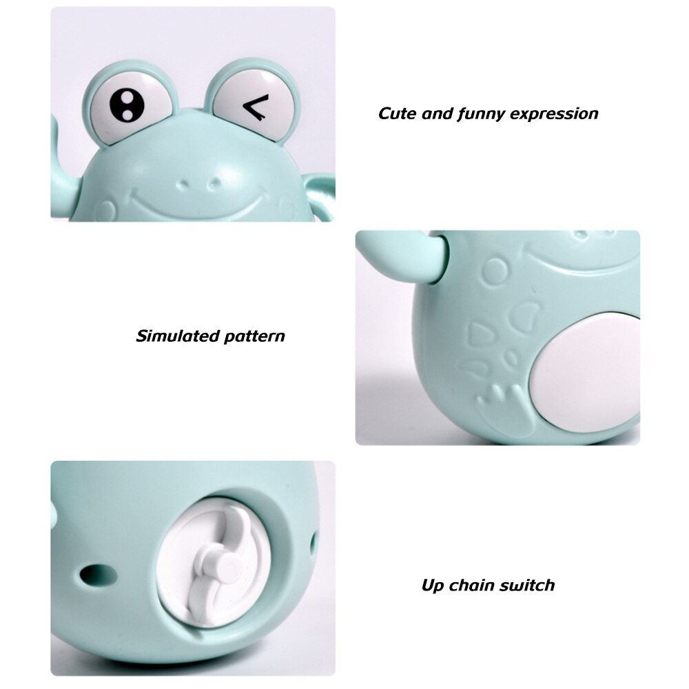 Baby-badespielzeug, niedlicher cartoon-aufziehfrosch, schwimmbad-wasserspielzeug, interaktives babyspielzeug für jungen und mädchen, robustes duschspielzeug  b99