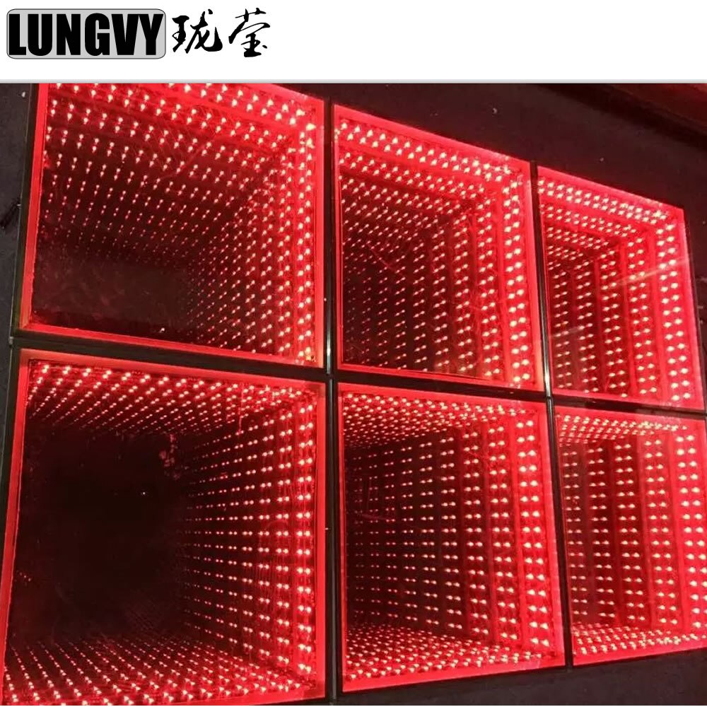 RGB 3in1 LED Dance Floor 3D Effect Mirror Decoration Wedding DJ Disco Party