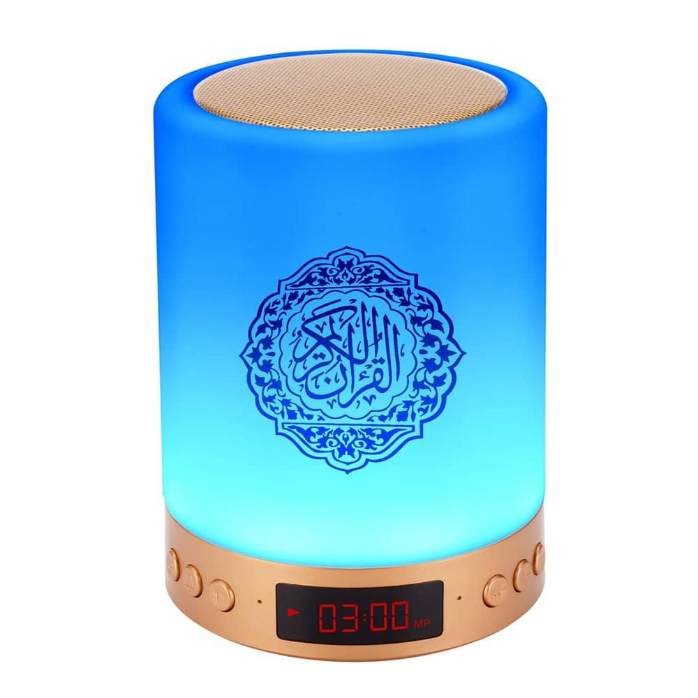 MQ522 LED touch lamp quran speaker azan clock digital speaker quran player for muslim