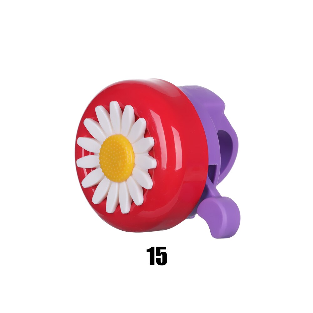 Mode 1Pc Kids Funny Fiets Bell Hoorns Fiets Daisy Bloem Kinderen Meisjes Fietsen Ring Alarm Voor Stuur Multi-kleur: 15