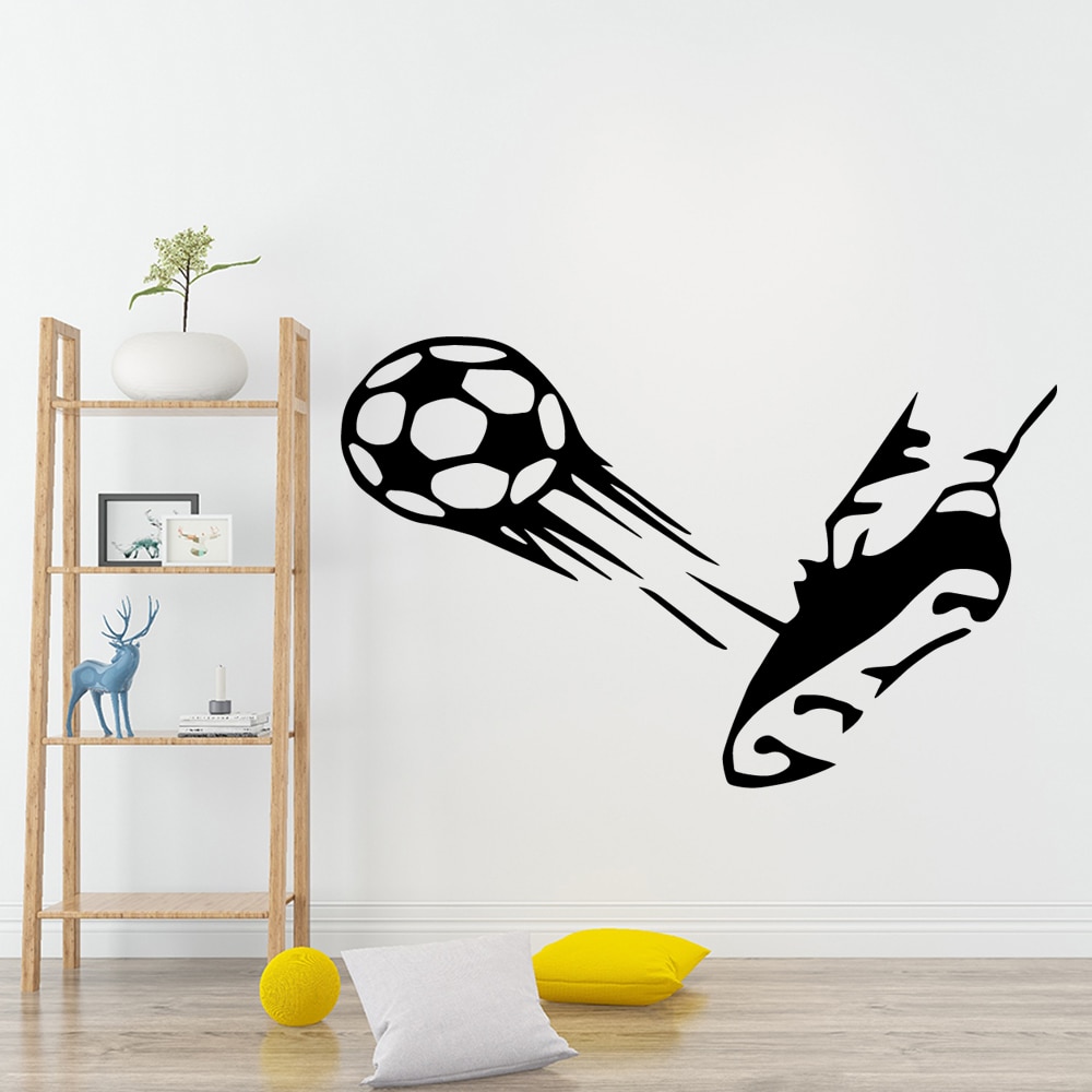 Football Vinyl Wall Sticker Art Decal For Living Room Decor Wallpaper Kids Room Decoration Art Decals