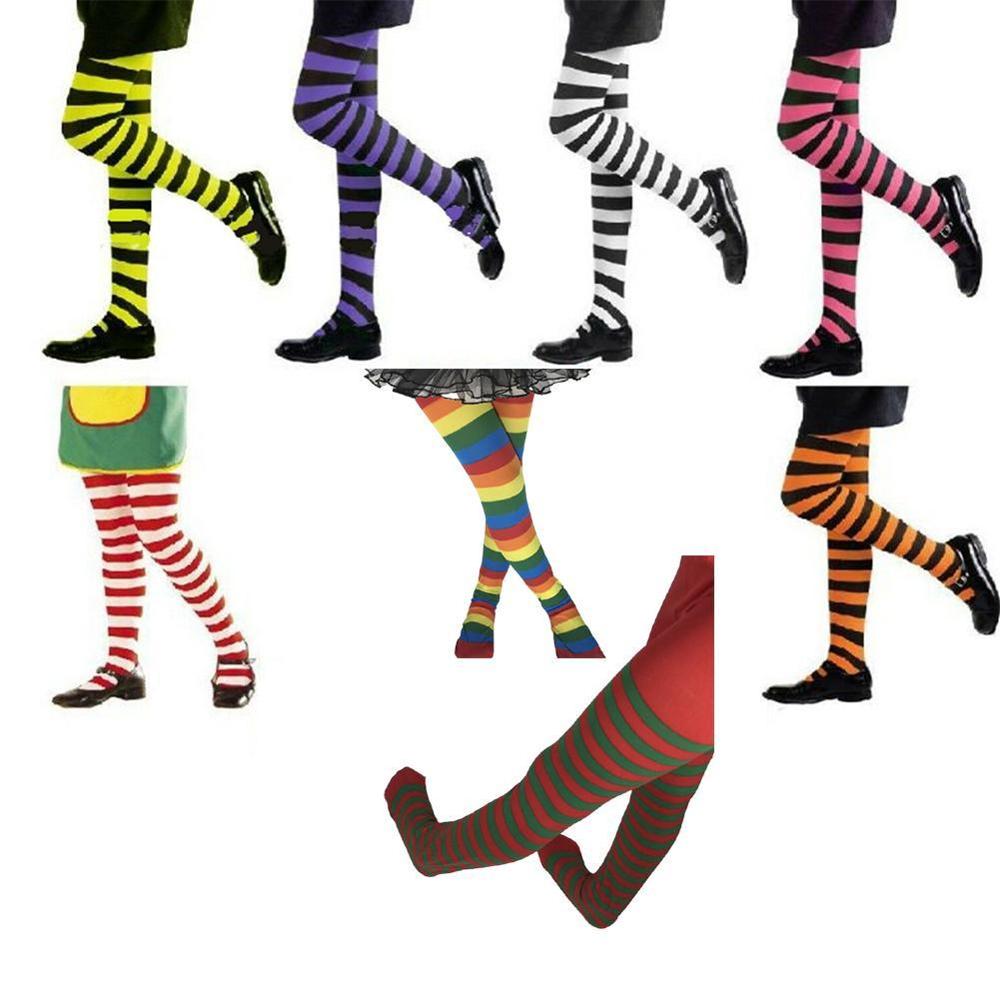 Halloween cosplay kinderen gestreepte panty's kousen kinderen jongens kerst panty's maskerade kostuums meisjes babyfeest kind  j8 a 1