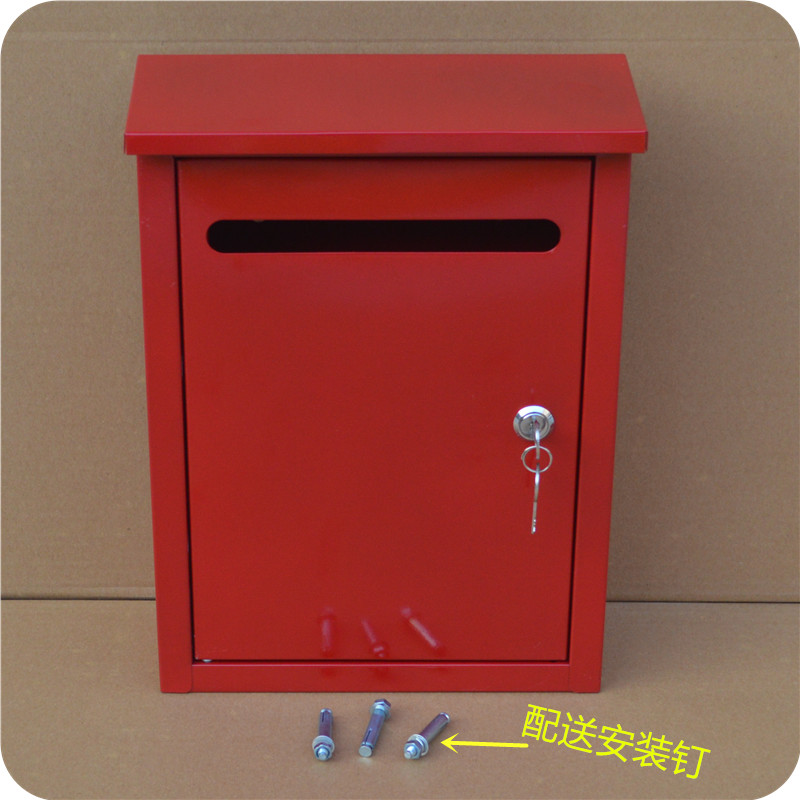 Villa Mailbox Outdoor Wall Mount Security Locking Mailbox Letter Box Home Garden Decoration Letter Newspaper Magazine Post Box