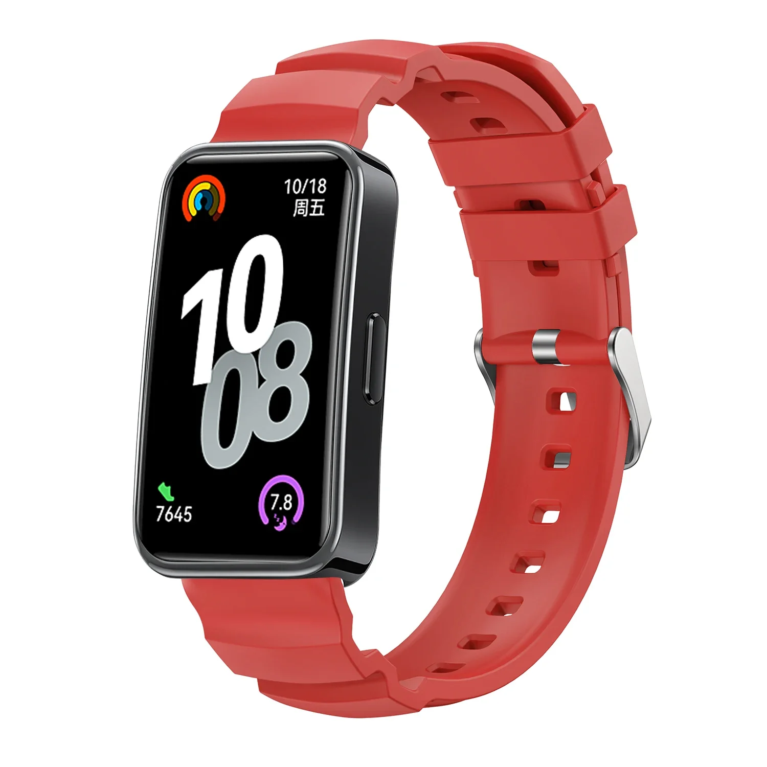 Bracelet pour Huawei Band 8 9 10 bracelet accessoires SmartWatch remplacement bracelet de montre bracelet en Silicone correa bracelet Huawei Band 8: Blue White