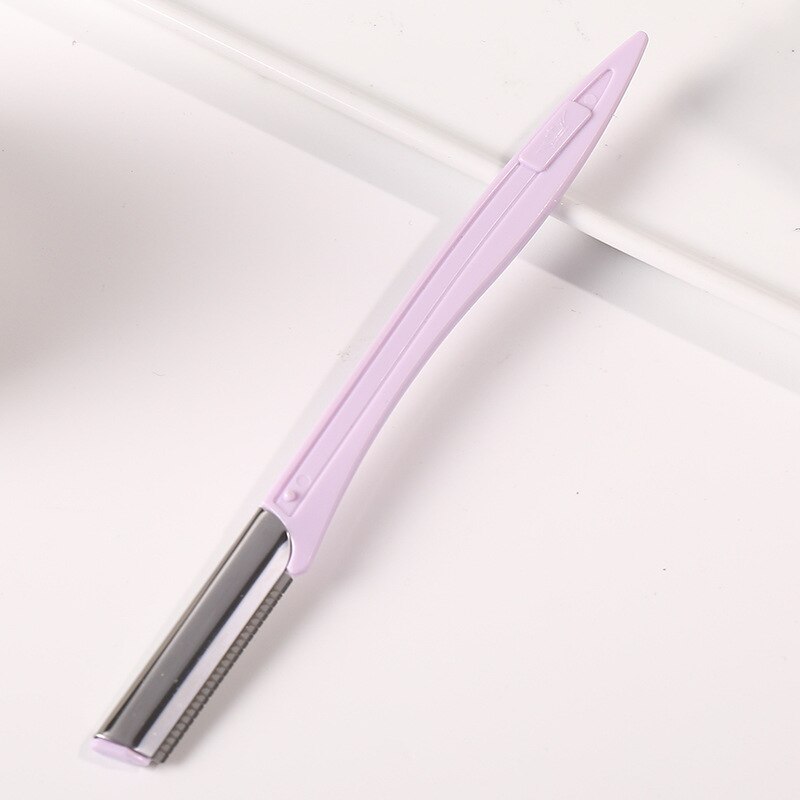 Recortador de cejas para mujer, depiladora Facial, herramientas de maquillaje para cejas: purple
