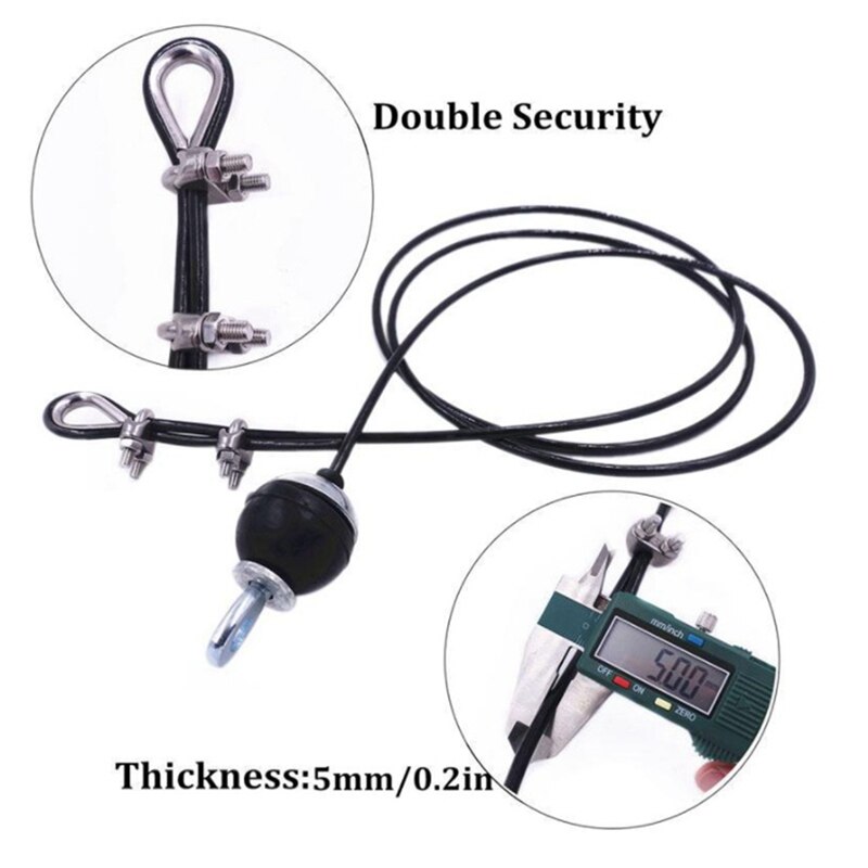 Heavy Duty Pulley Cable System - Adjustable Steel Wire Rope For Home Gym Strength Training