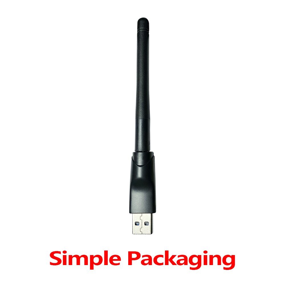 [ 10 st]  rt5370 5370 wifi ralink chip polybag packning 150 mbps 2.4 ghz 802.11b/ g / n usb 2.0 roterbar trådlös usb wifi antenn: 5370 enkla 10 st